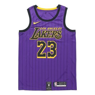 Nike NBA LeBron James City Version Jersey SW Fan Edition lakers 23 Purple AJ4618-510
