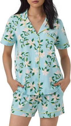Bedhead Pajamas Print Stretch Organic Cotton Jersey Short Pajamas in Belle Blossoms at Nordstrom, Size X-Small