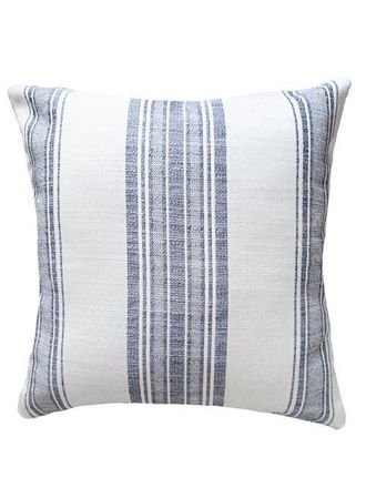 Anaya with Love Beach Club White Stripe Indoor Outdoor Pillow at Nordstrom, Size 20X20