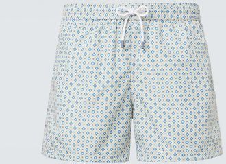 Fedeli Madeira printed swim trunks