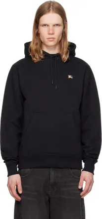 パーカー・フーディ Burberry FW25 'Reilly' hoodie (8110938 BLACK) Cotton sweatshirt with logo embroidery BURBERRY - Nugnes1920