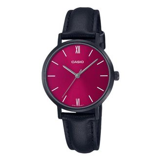 Casio Minimalistic Fashion Neon Pink Dial Watch Analog LTP-VT02BL-4A