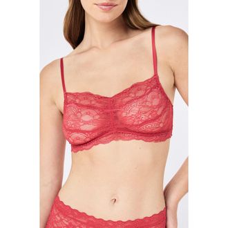 Papinelle Sleepwear Lulu Lace Bralette in Amour Rose at Nordstrom, Size Xx-Large