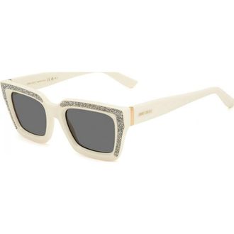 Jimmy Choo London MEGS-S-SZJ2K Sunglasses in White