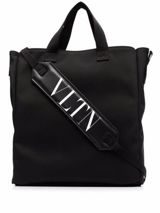 Valentino Garavani Shopper met logo - Zwart