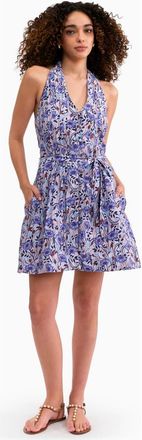Rebecca Taylor Daphne Halter Dress in Iris Multi at Nordstrom, Size 2