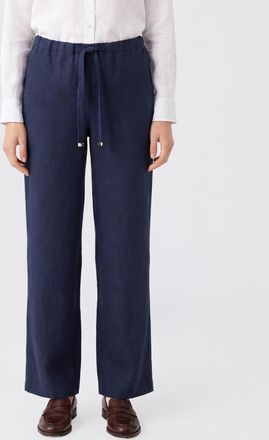 Max Mara S Max Mara Pantaloni a gamba larga in lino