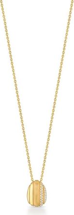 Pamela Zamore Eos Egg Diamond Necklace in Yellow Gold at Nordstrom, Size 22