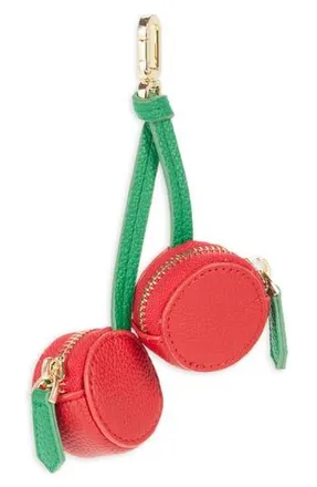 Leith Cherry Case Bag Charm in Red Multi- Gold at Nordstrom Rack
