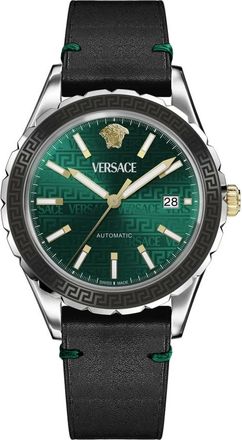 Versace Heren, Accessoires, Groen, Maat: ONE Size Leer