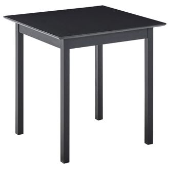Beliani Mesa De Comedor Y De Cocina Dise&ntilde;o Minimalista Escandinavo 75 X 75 Cm De Madera De Pino Negro Veritas