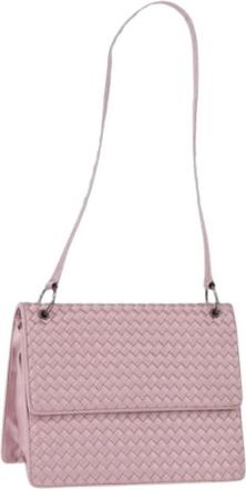 Bottega Veneta Pre-owned Vintage Schoudertas - Dames - Vintage Schoudertas - Roze - ONE Size - Satijn - Vintage