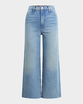 Favorite Daughter The Mischa Super High-Rise Wide Cropped Jeans