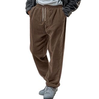 Generic Mens Suit Trousers Slim Fit Dress Pants Check Printed Dressy Skinny Suit Pants Casual Business Trousers Wedding Pants Comfortable Fashion Flat Front T