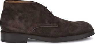 Tod's Brown Calf Leather Bos Taurus Ankle Mens Boots