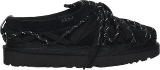 UGG Black Lace Up Slippers