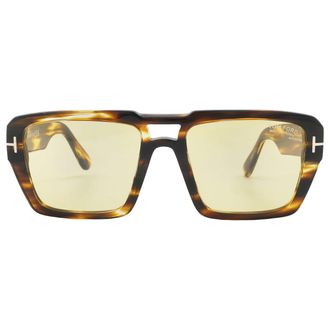 Tom Ford Redford Yellow Photochromatic Square Mens Sunglasses FT1153 52E 56