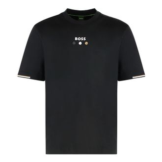 HUGO BOSS Hombre, Camisetas, Negro, Talla: M