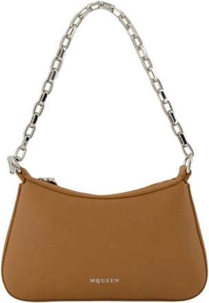 Alexander McQueen Python Mini Handtas - Bruin - Dames - Schoudertassen - Bruin - ONE Size - Katoen - Tassen