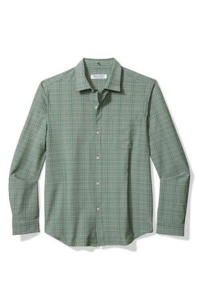 Tommy Bahama Bahama Coast Tidal Check IslandZone Button-Up Shirt in Green Meadow at Nordstrom, Size Medium