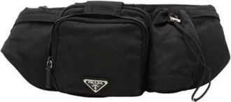 Prada Pre-owned Belt Bags, female, Black, Size: ONE SIZE Pre-owned Nylon Belt Bag