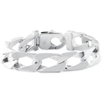 Pompeii3 Mens Long Cuban Link 14k Gold (103gram) or Platinum (167gram) 14mm Bracelet 10