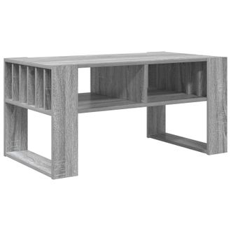 vidaXL Mesa De Caf&eacute; Gris Sonoma 92 X 49,5 X 45 Cm Madera De Ingenier&iacute;a Vidaxl