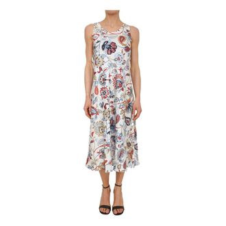 Marella Abito Bianco - Dames - Casual kleedjes - Veelkleurig - M - Kleedjes