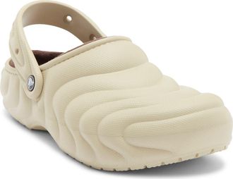 Crocs Classic Fleece Lined Clog in Moth at Nordstrom Rack, Size 14 Womens / 12 Mens