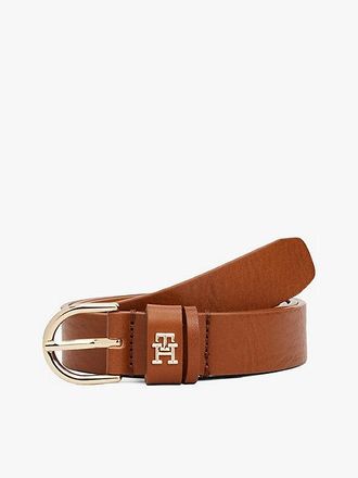 Tommy Hilfiger Essential TH Monogram Leather Belt