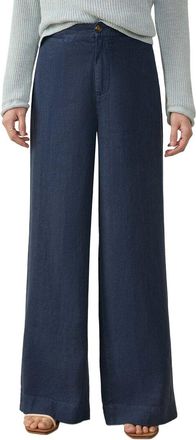Faherty Blue Sun Strider Linen Pant