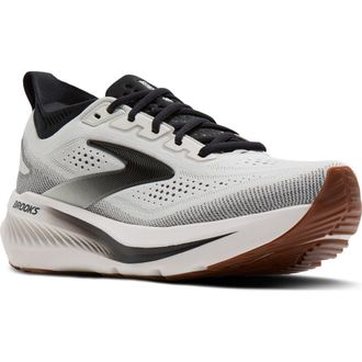 Brooks Glycerin 23 Running Shoe in White/Black/Gum at Nordstrom, Size 11.5
