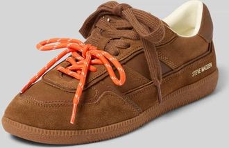 Steve Madden Sneaker aus Leder Modell Augustine in Dunkelbraun, Gr&ouml;&szlig;e 36