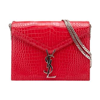 Saint Laurent Pre-owned Envelope Chain Bag - Dames - Pre-owned - Rood - Maat: ONE Size