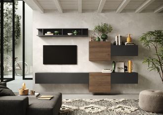 Inosign Wohnwand »Infinity, 6tlg. Breite 262 cm, Höhe variabel, Schrankwand, Anbauwand«