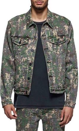 Purple Militaire Buckshot Camo Trucker Jacket in Aop at Nordstrom Rack, Size Medium