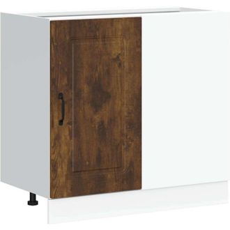 vidaXL Vidaxl - Kitchen Base Cabinet Kalmar Smoked Oak Engineered Wood