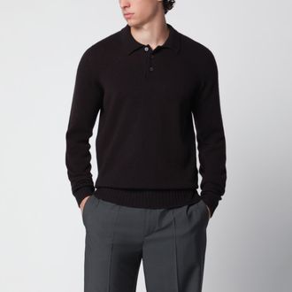 Drumohr Polo marrone in lana