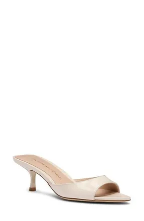 Stuart Weitzman Lexington Mule 50 in Cream at Nordstrom, Size 6.5