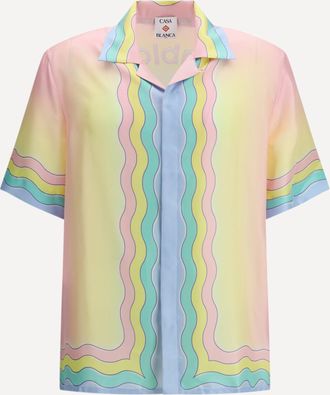 Casablanca All-over monogram jacquard pattern polo Shirt Male M