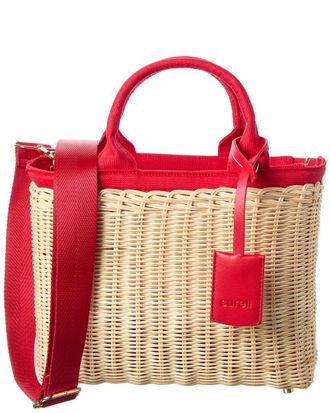 Surell Accessories Picnic Straw Crossbody