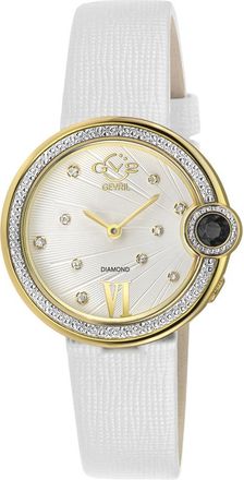 Gevril Group Perugia Quartz White Dial Ladies Watch 14705