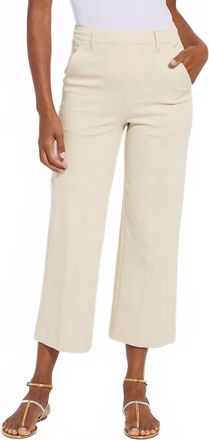 Lyss&eacute; Pamela Utilitarian Wide Leg Crop Pant In Ecru