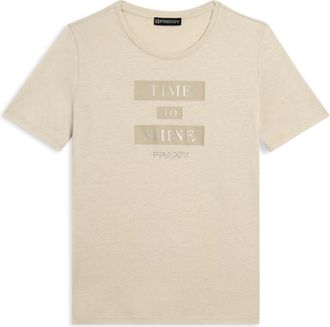 Freddy T-shirt da donna con grafica e slogan motivazionale