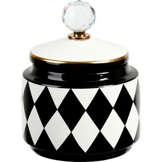 Mark Roberts 8 Harlequin Urn with Lid, Small in Black at Nordstrom