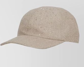PANICALE sequin baseball cap women rigid visor
