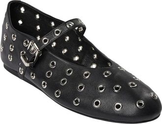 Sofie Schnoor Zwarte Ballerina Schoenen Larasw T441 - Dames - Ballerinas - Zwart - 41 EU - Leer - Schoenen