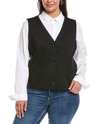 Eileen Fisher Plus Button Vest