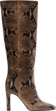 Parall&egrave;le Teresa Heeled Boot - Dames - Laarzen met Hak - Beige - 39 EU - Leer - Schoenen