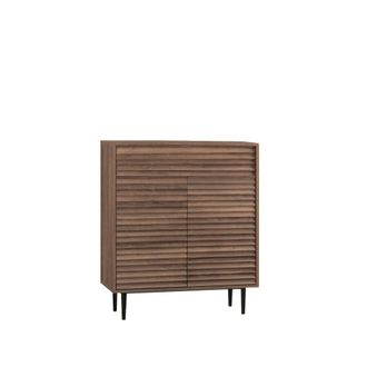Klast Mueble recibidor efecto madera nogal 80 cm x 95 cm